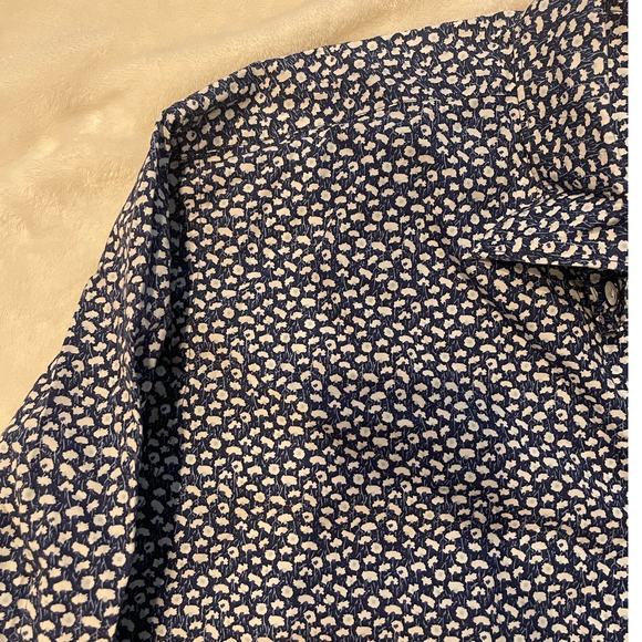 NWT RODD & GUNN Men's Sports Fit Floral Button-Up Shirt XL Indigo Long Sleeve - Picture 7 of 8